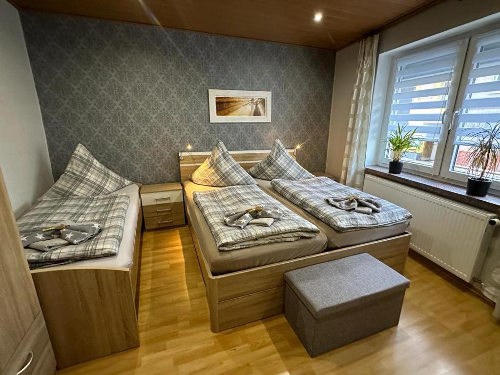 Christels Ferienwohnung 2 In Thale Mit Ueberdachter Terrasse, Kueche Mit Tv & Geschirrspueler Buitenkant foto