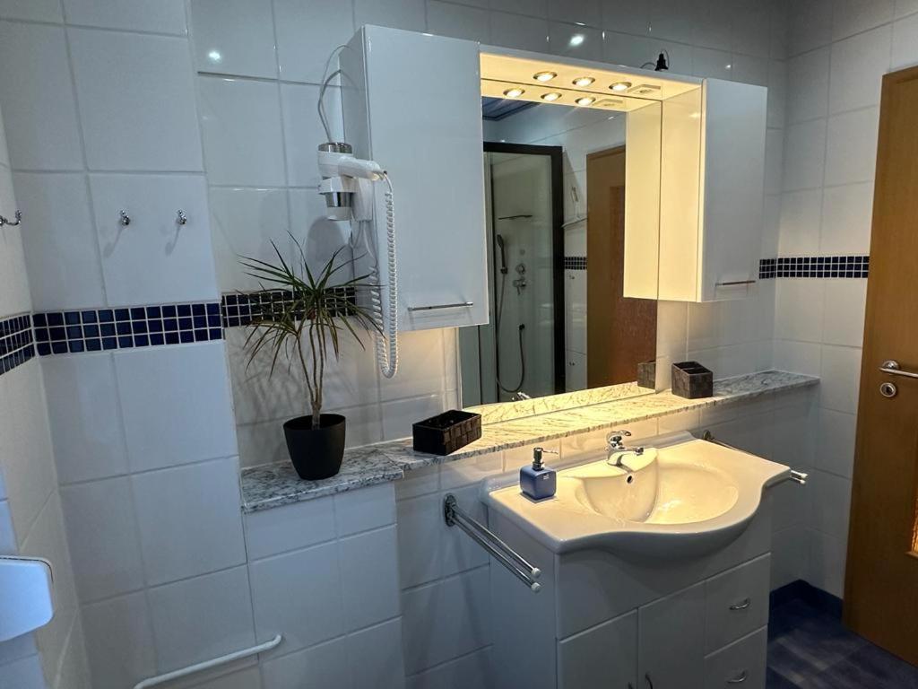 Christels Ferienwohnung 2 In Thale Mit Ueberdachter Terrasse, Kueche Mit Tv & Geschirrspueler Buitenkant foto